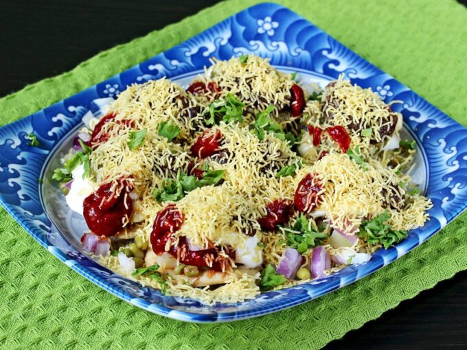 Papdi chaat | papri chaat recipe - Swasthi's Recipes