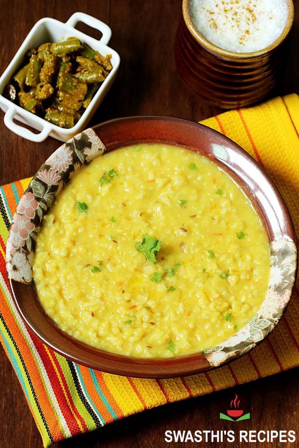 Khichdi Recipe with Dal - Swasthi's Recipes