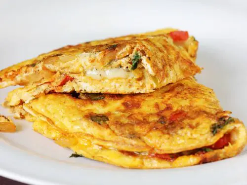 Spinach Omelette Recipe - Swasthi's Recipes
