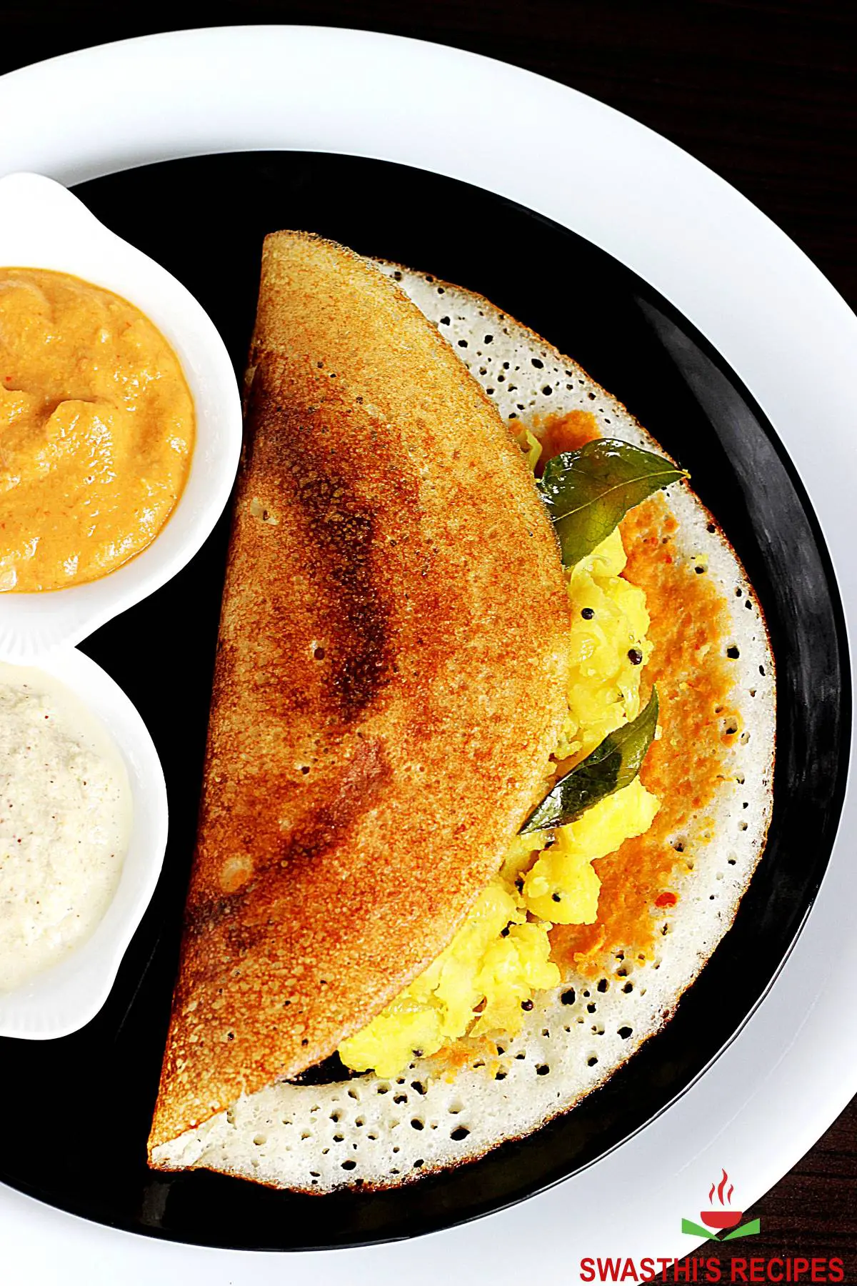 South Indian Cuisine- Dosa with Sambar and Chutney- Vegan Breakfast. Stock  Image - Image of crispy, food: 209754735