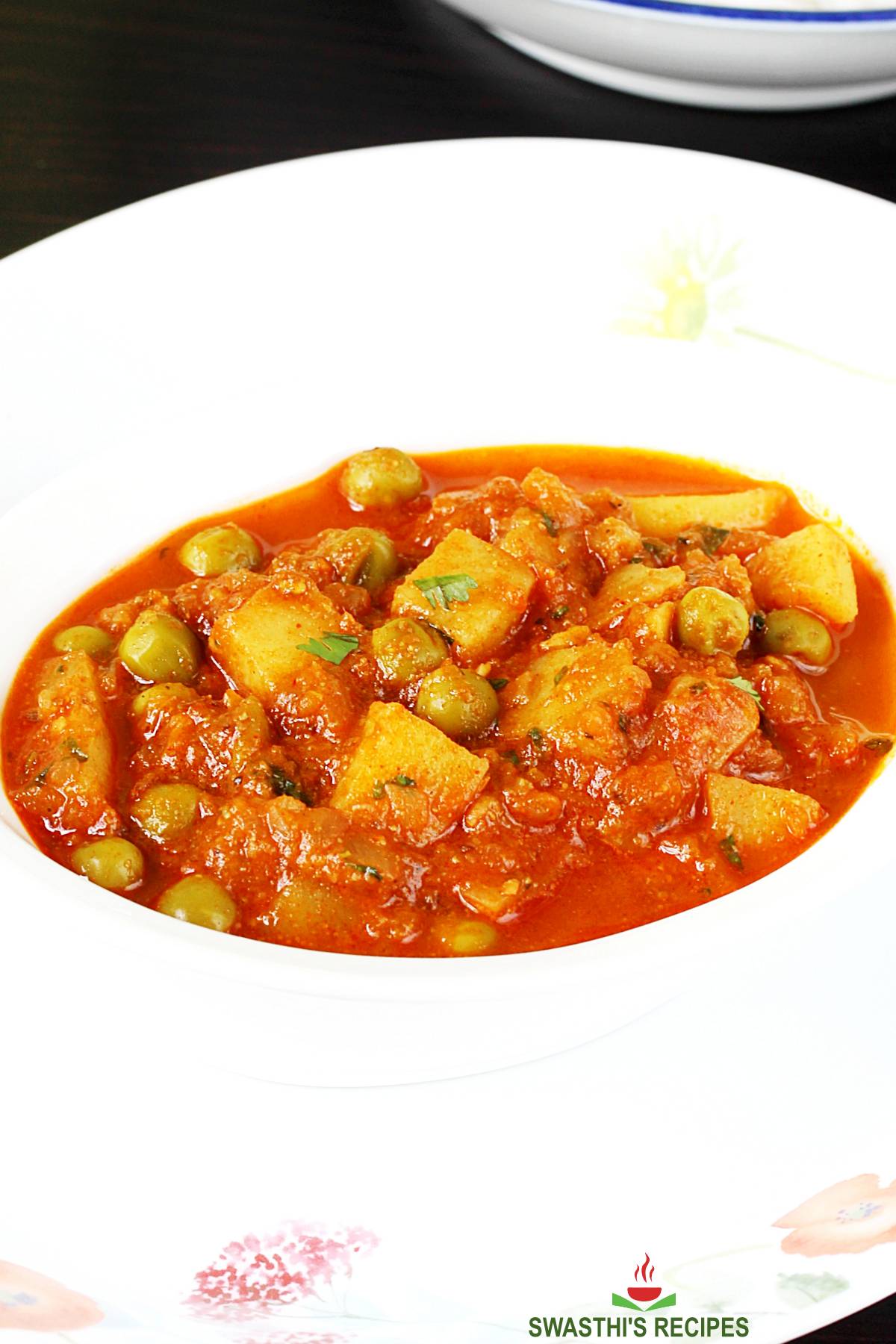 Aloo Matar Recipe | Aloo Mutter By Swasthi's Recipes