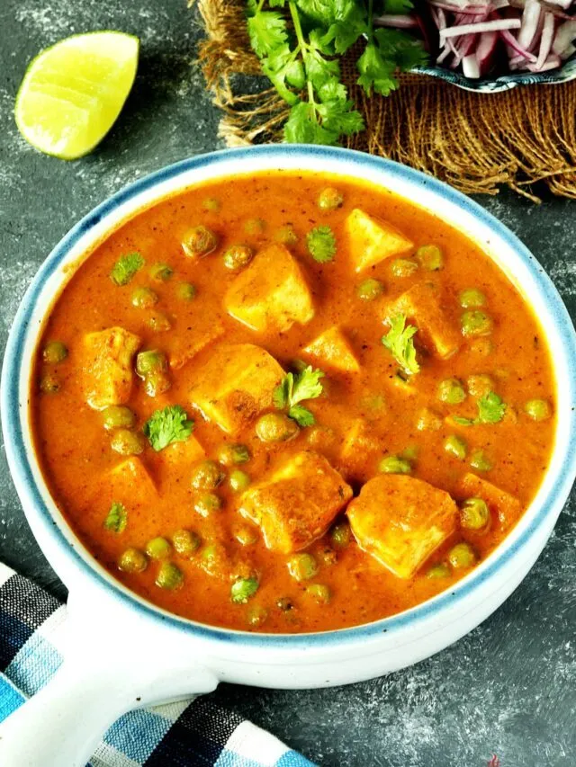 Matar paneer recipe