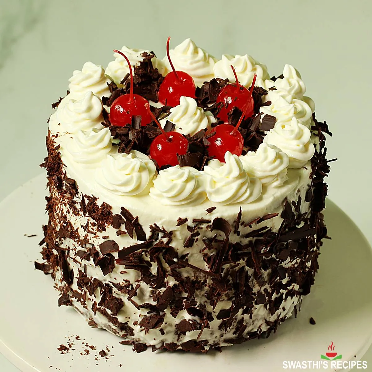 eggless black forest cake recipe