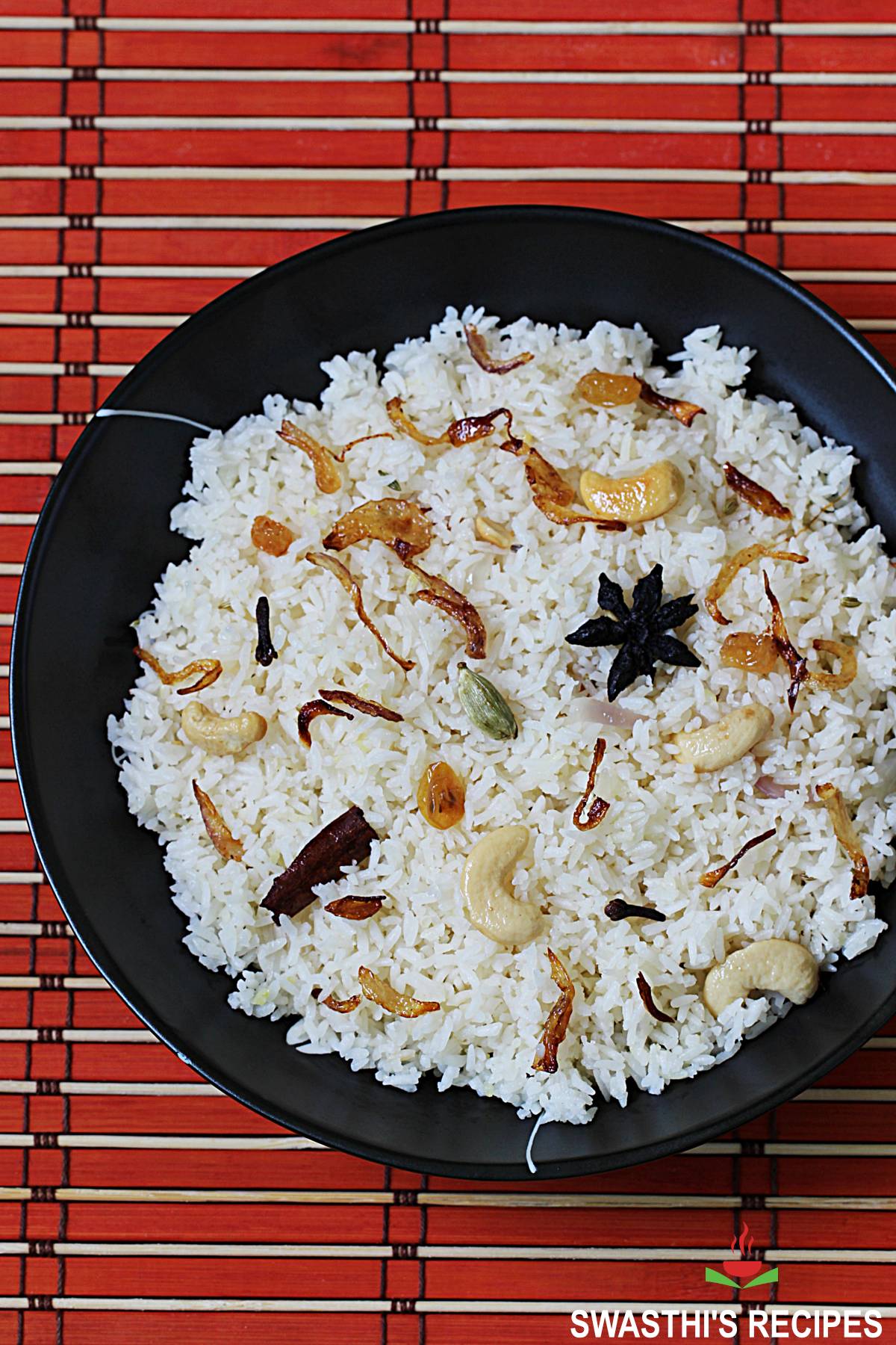 Ney Choru with Kaima Rice   Kerala Nei Choru   Swasthi s Recipes - 73