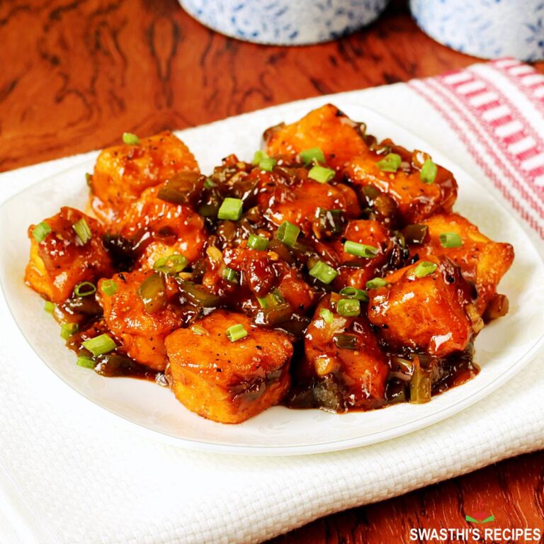 Paneer Manchurian Recipe (Restaurant style) - Swasthi's Recipes