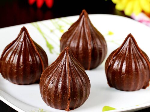 Image of Chocolate Modak - Indian Sweet Food Offered To Lord Ganesha On  Chaturthi-OZ127101-Picxy