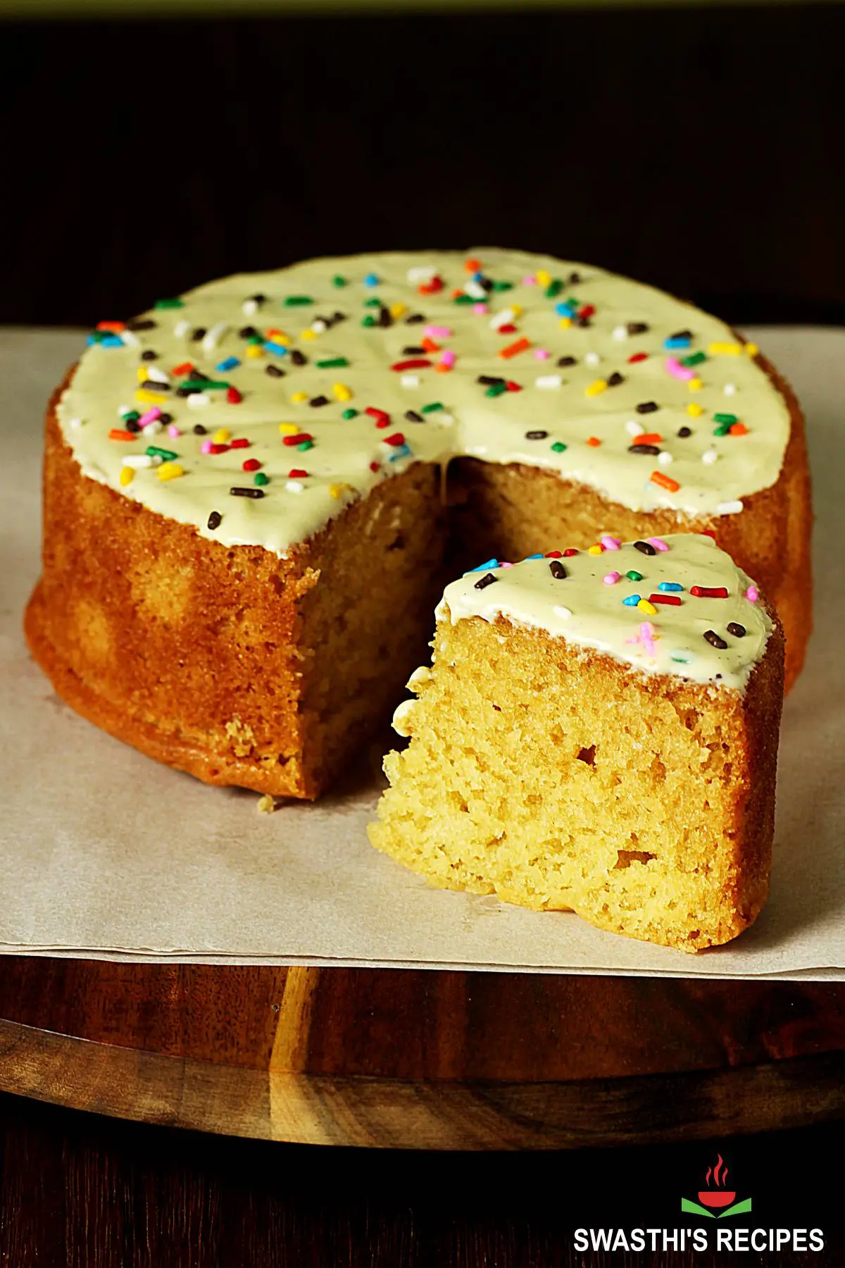 Air Fryer Cake - Supergolden Bakes