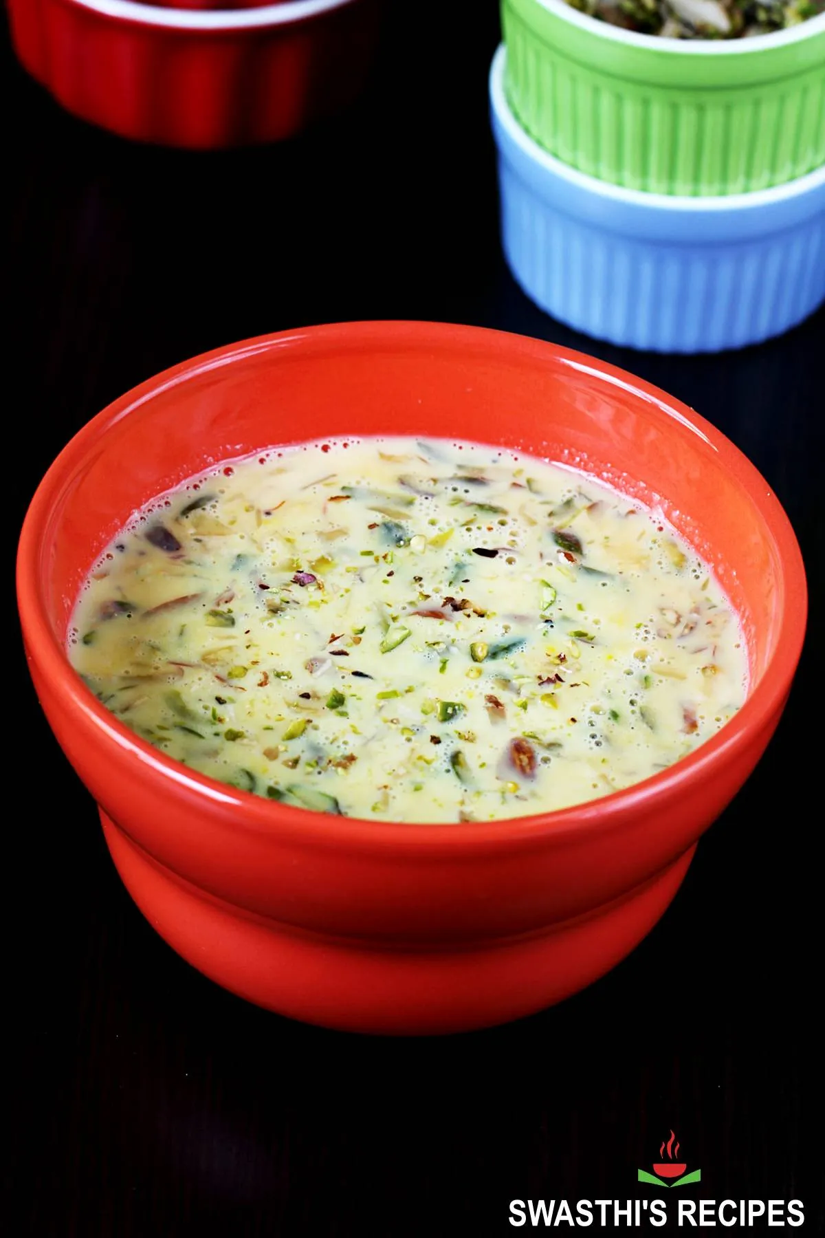 Basundi made with milk and condensed milk