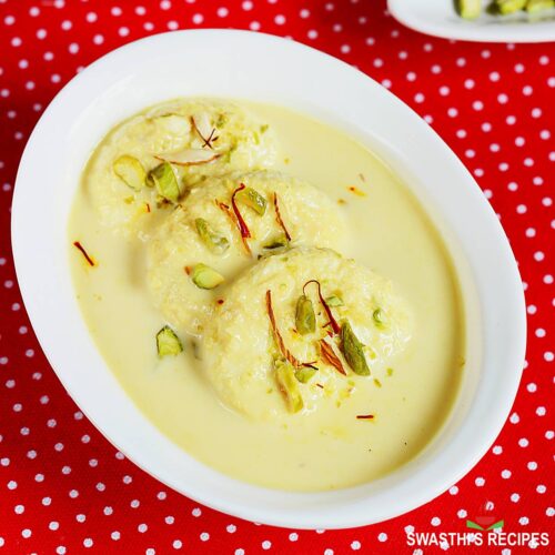 Rasmalai Recipe - Swasthi's Recipes