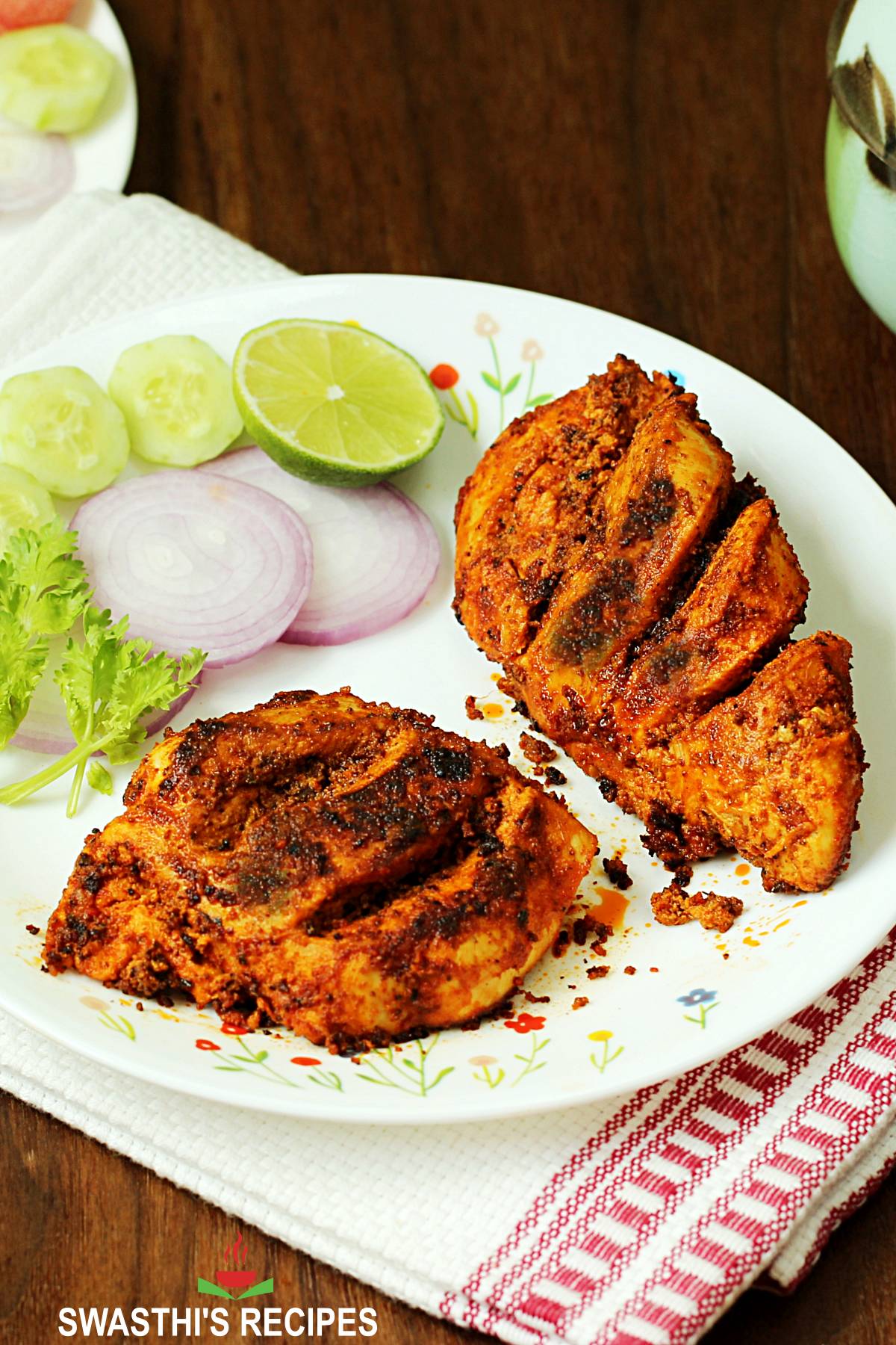 Tandoori Chicken Recipe | Tandoori Murgh - Swasthi's Recipes