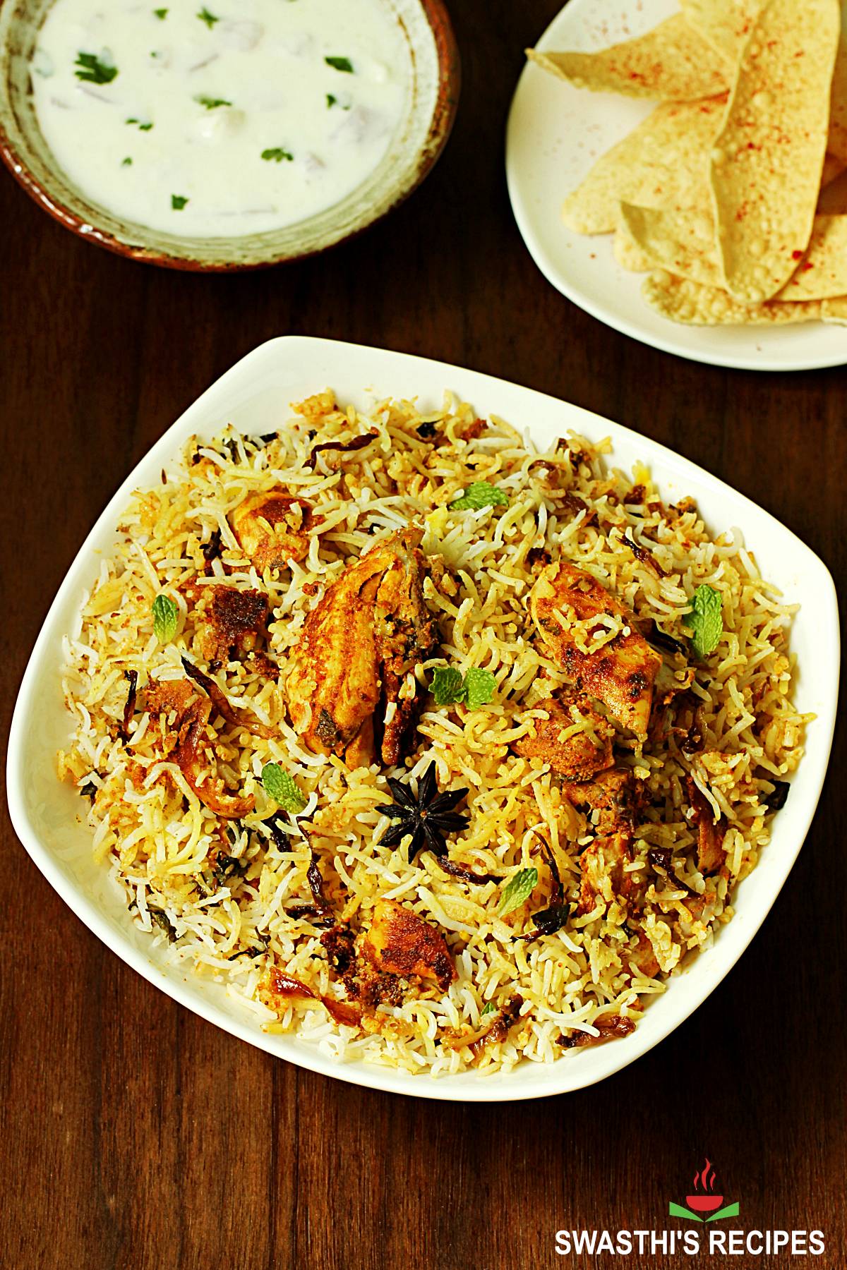 Hyderabadi Chicken Biryani - Swasthi's Recipes