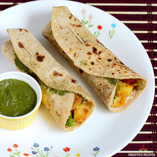 Kathi Roll Recipe By Swasthi's Recipes