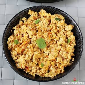 Paneer Bhurji Recipe - Swasthi's Recipes