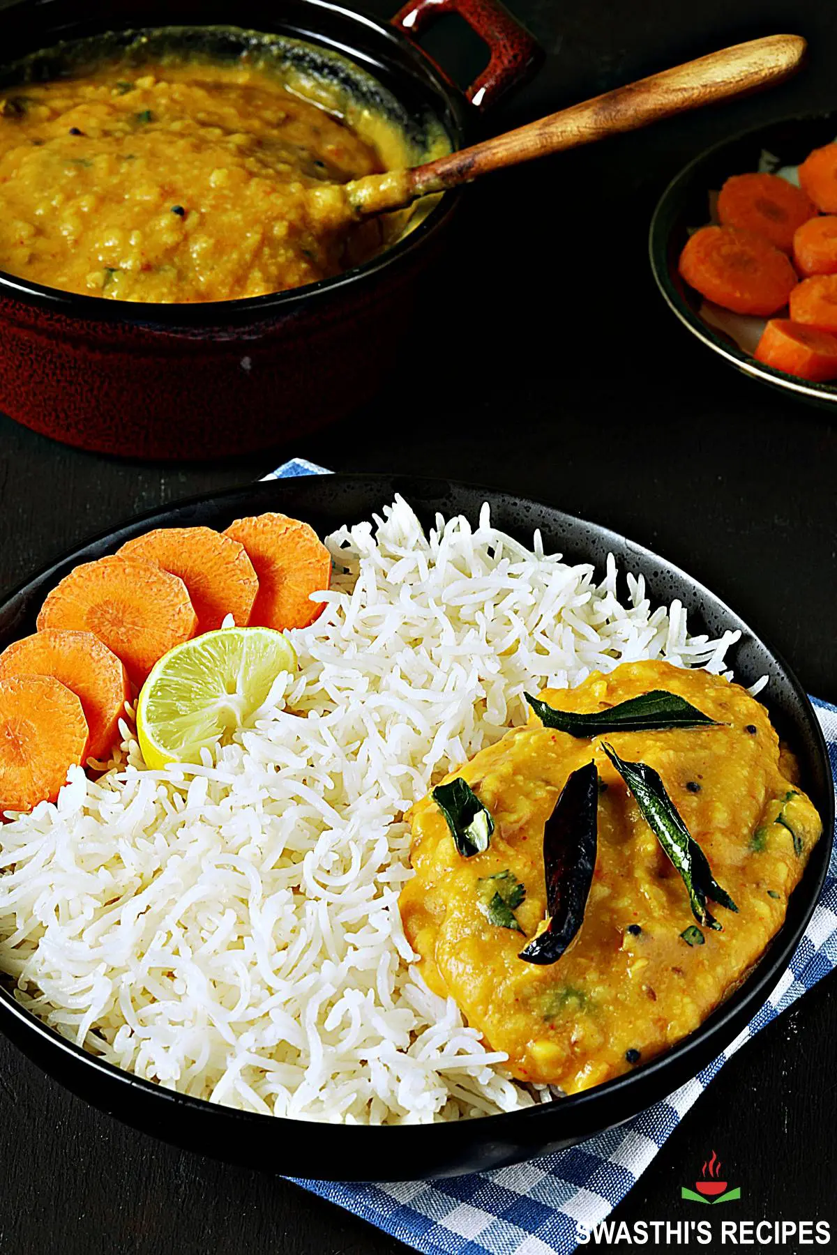 Instant Pot Dal and Rice Recipe - Swasthi's Recipes