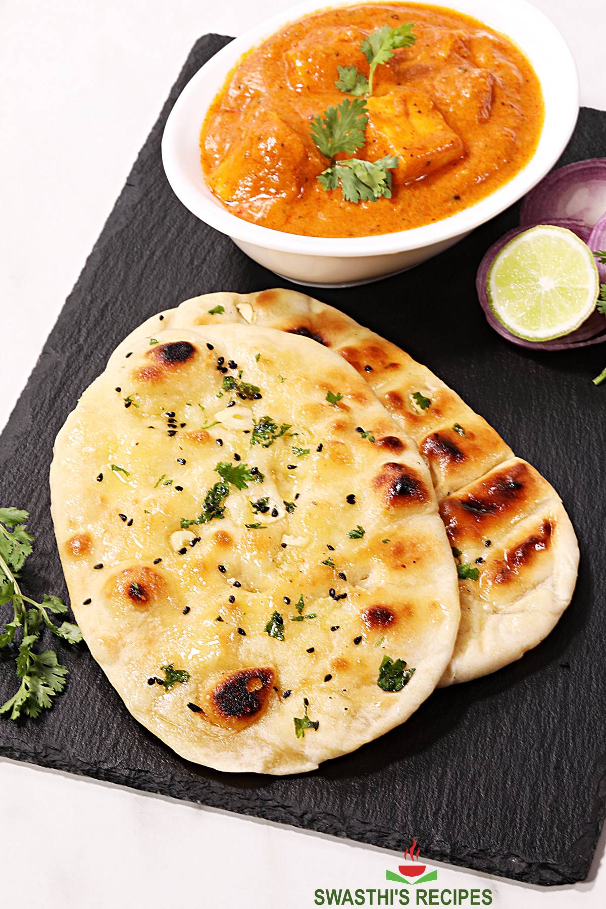 Butter Naan Recipe - Swasthi's Recipes