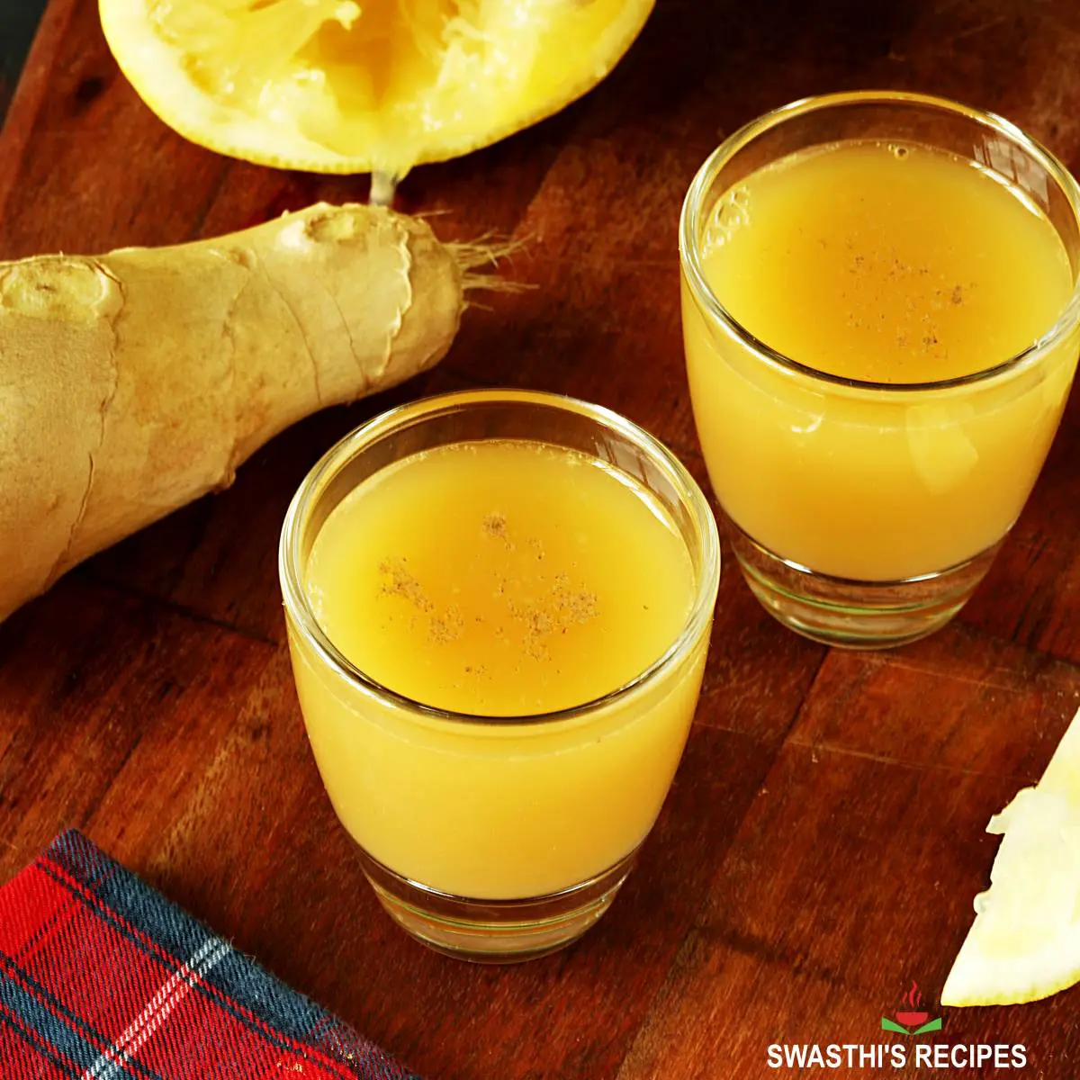Ginger Turmeric Wellness Shot - Masala and Chai, Recipe