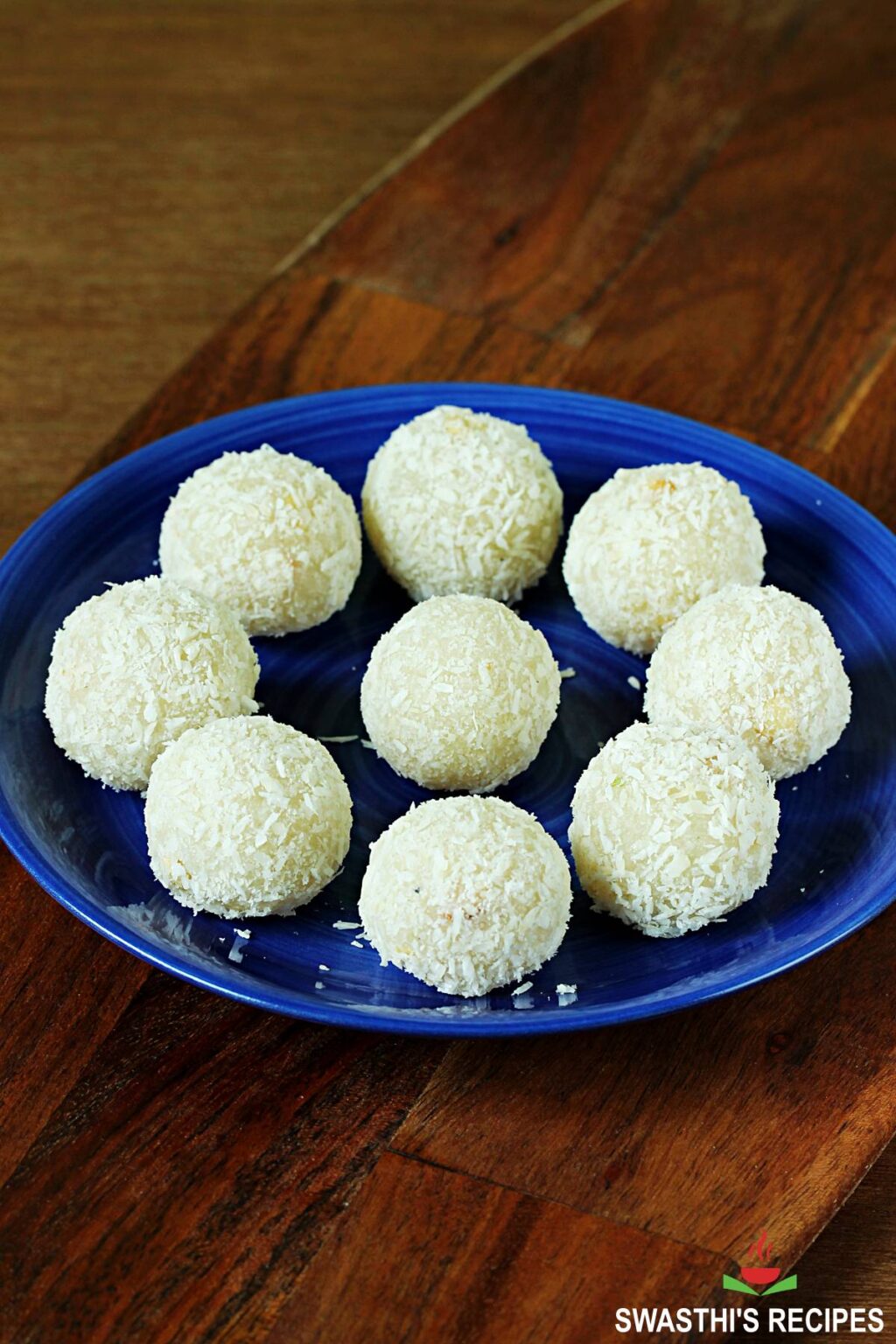 Coconut Ladoo Nariyal Laddu Swasthis Recipes