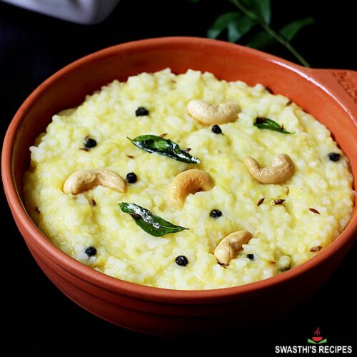 Ven Pongal Recipe (Rice Lentil Dish) - Swasthi's Recipes