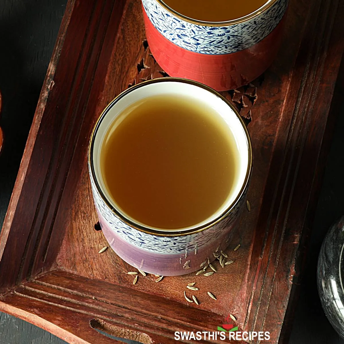 jeera water also known as cumin water in a glass