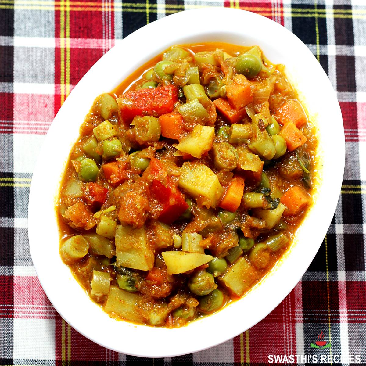 Vegetable Curry - Swasthi's Recipes