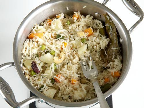 Coconut Milk Pulao Recipe   Swasthi s Recipes - 34