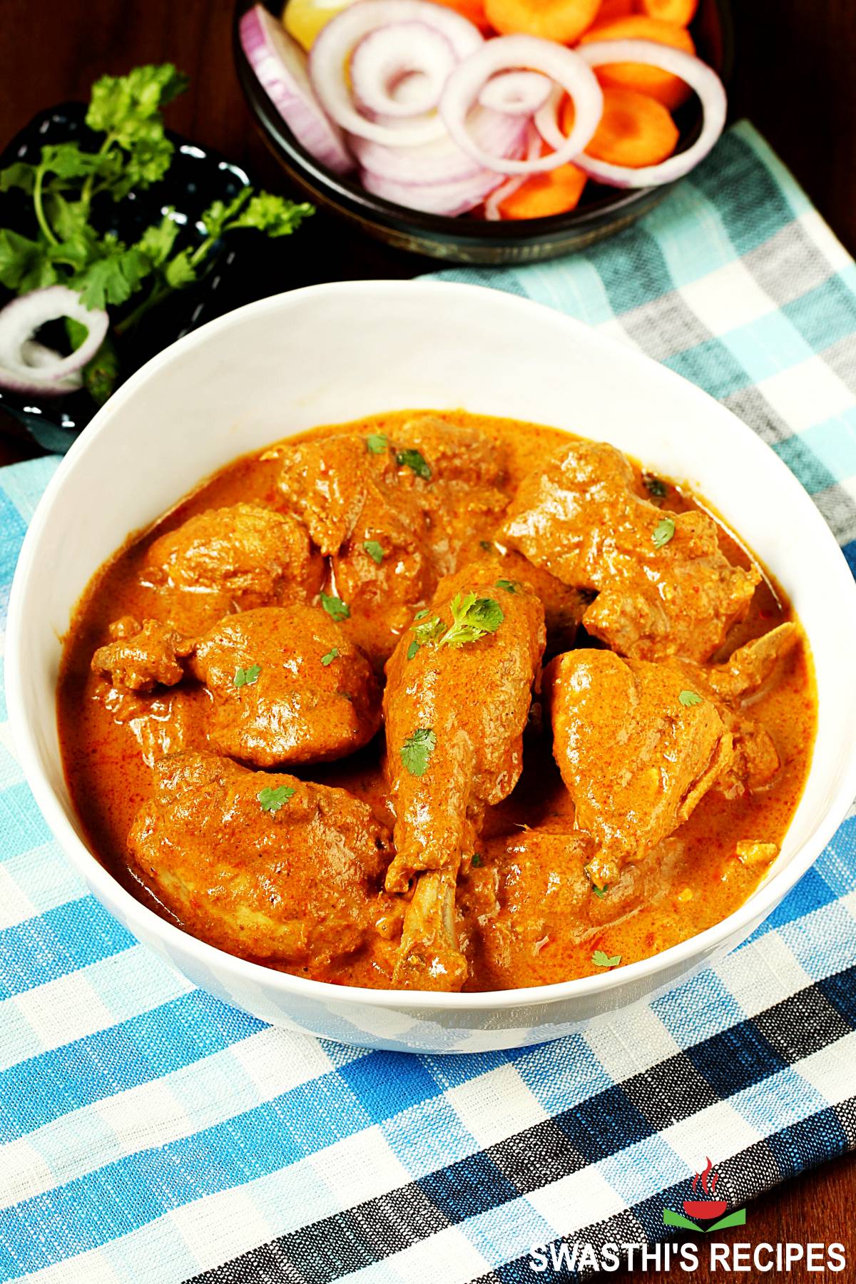 Chicken Korma Recipe Swasthi S Recipes | indianhealthyrecipes