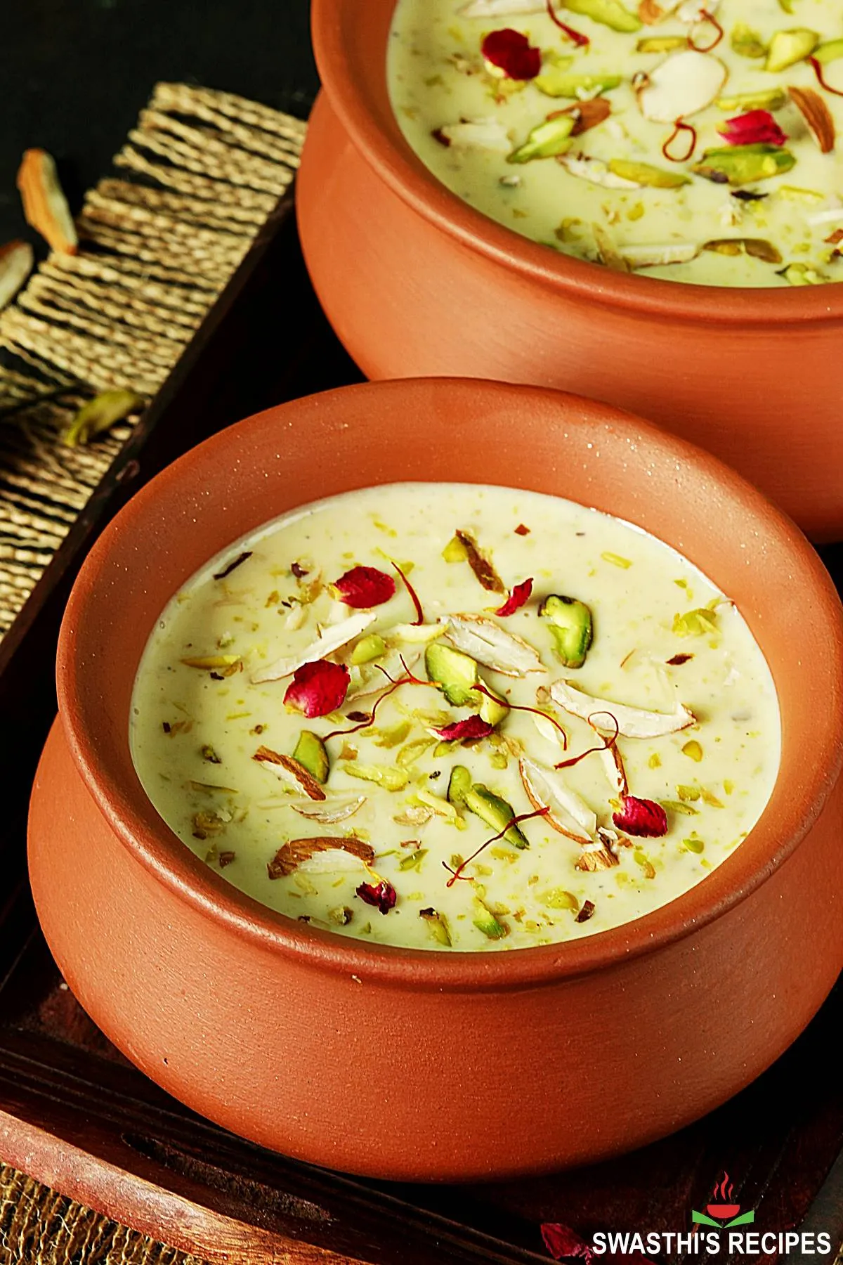 rabri also known as rabdi served in a clay pot