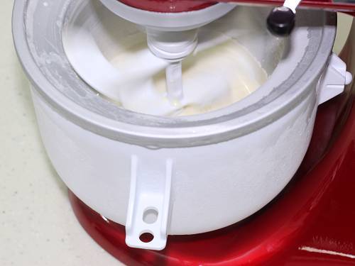 churning ice cream kitchenaid