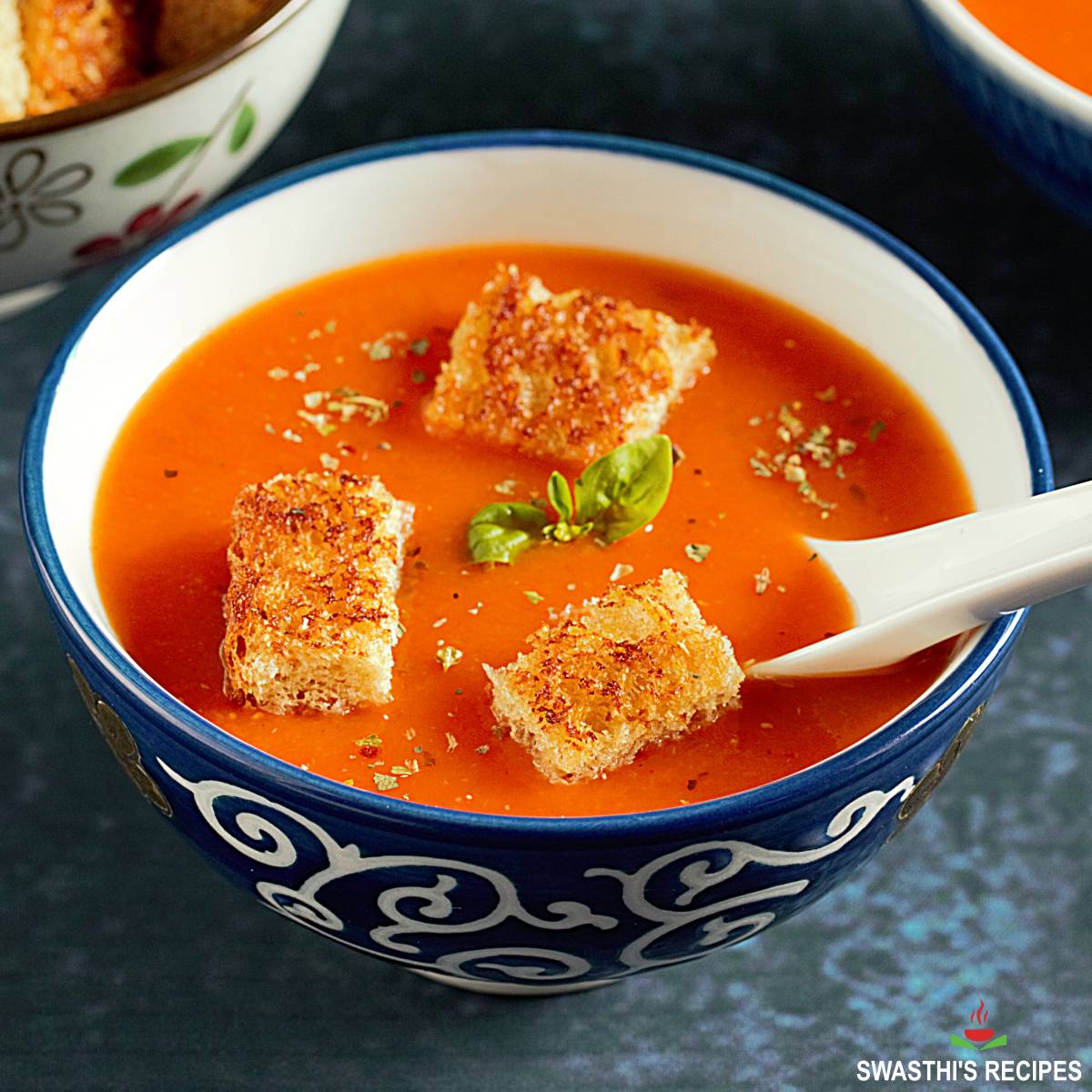 Tomato Soup Recipe with Fresh Tomatoes   Swasthi s Recipes - 56
