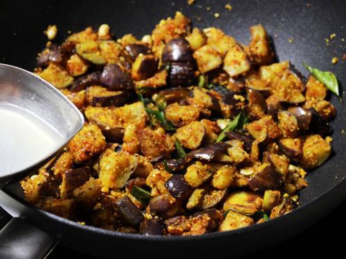 Brinjal Fry Recipe  Vankaya Fry    Swasthi s Recipes - 79