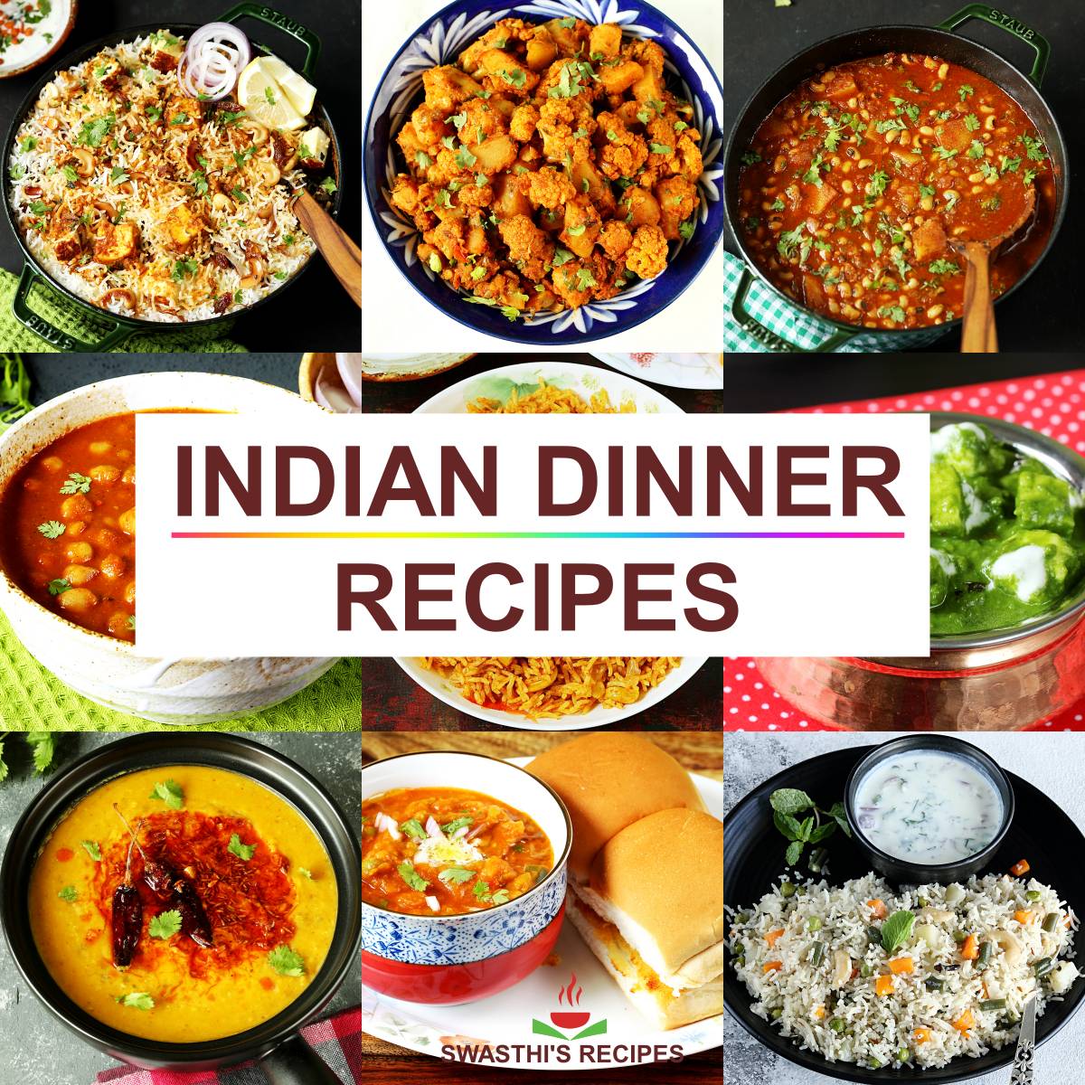Indian Dinner Recipes Swasthis 