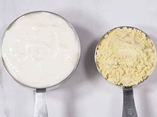 gram flour and yogurt