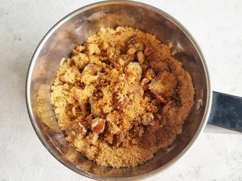 add jaggery to grinder