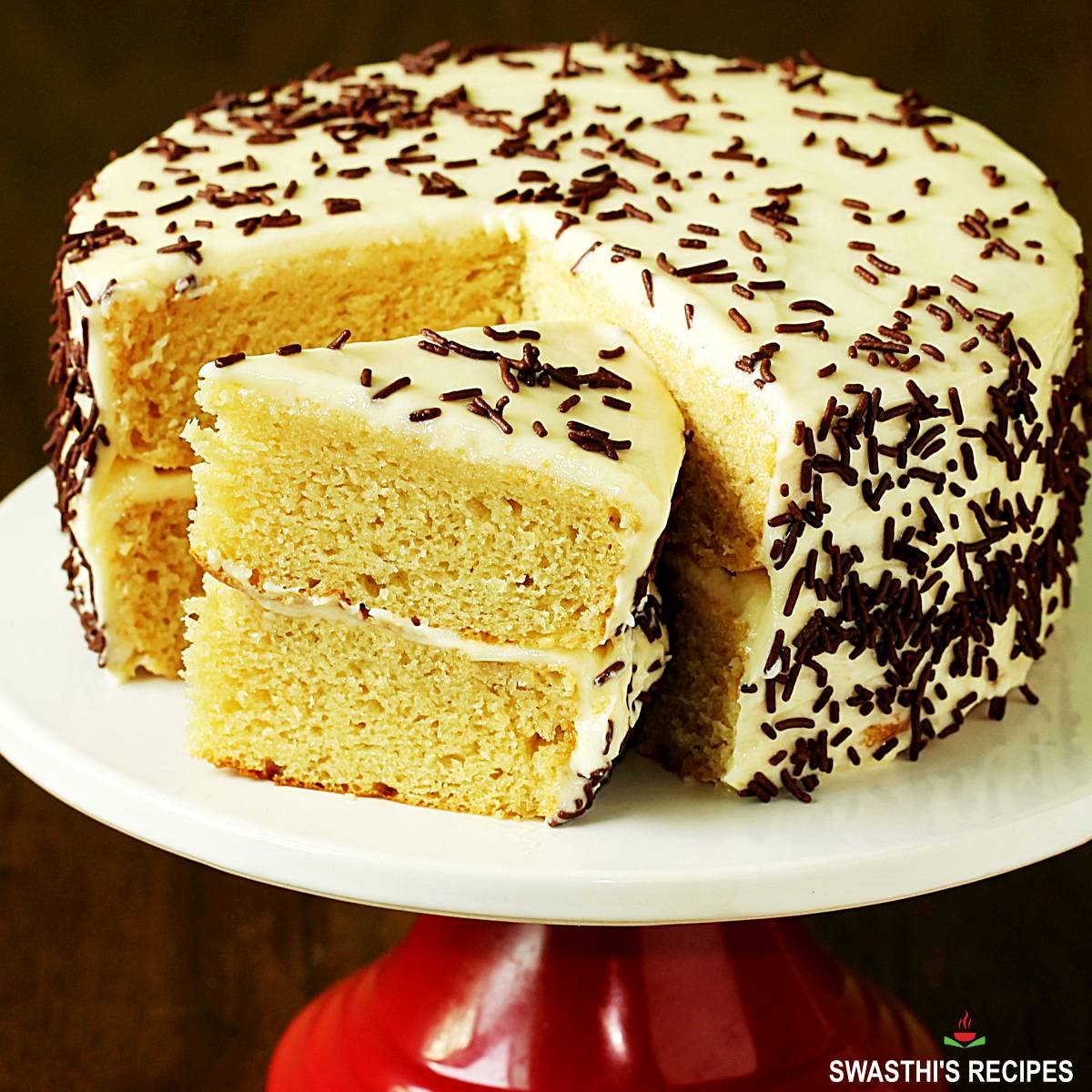 Vegan Vanilla Birthday Cake – Shirley Cooking