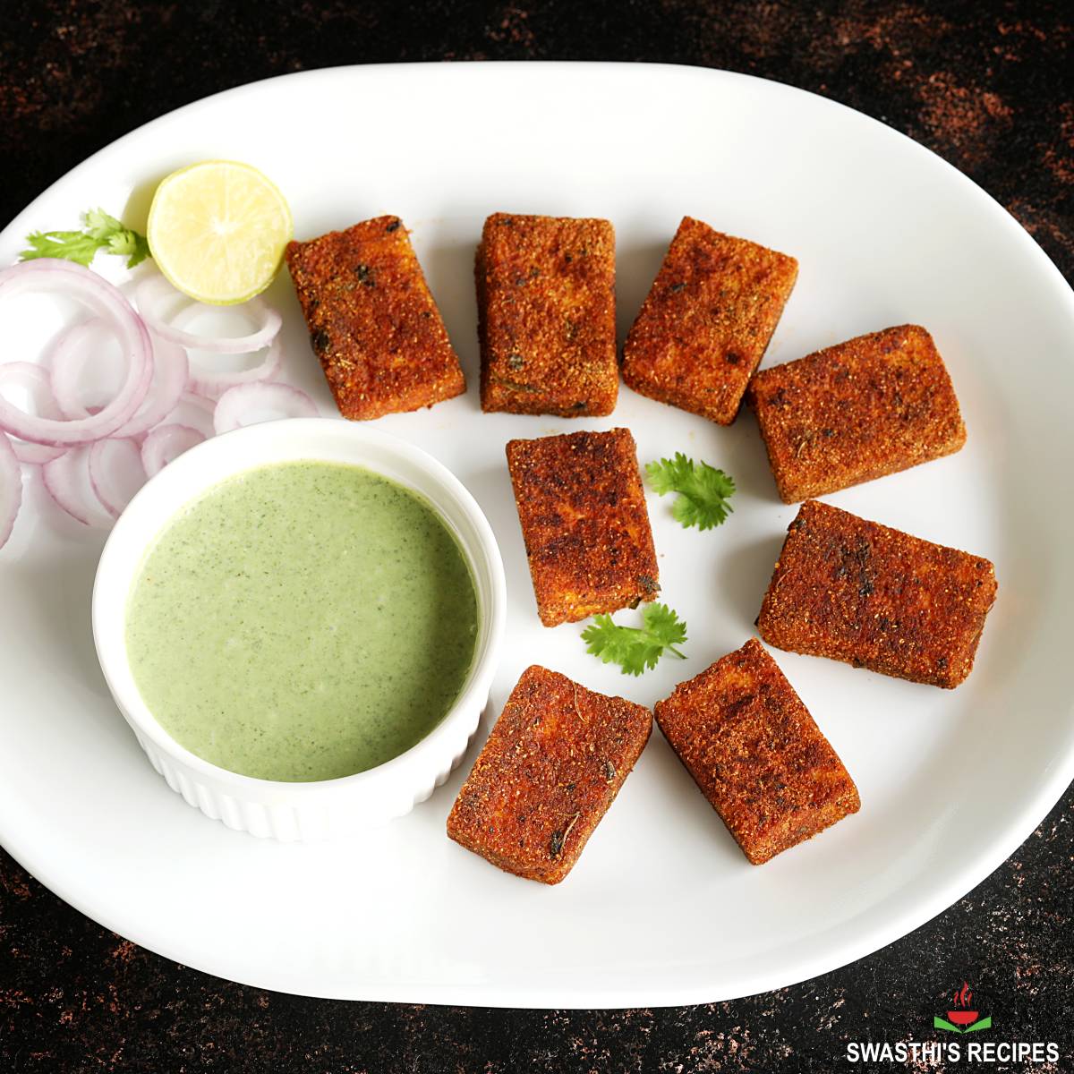 Pan Fried Paneer Recipe (Paneer Fry) - Swasthi's Recipes