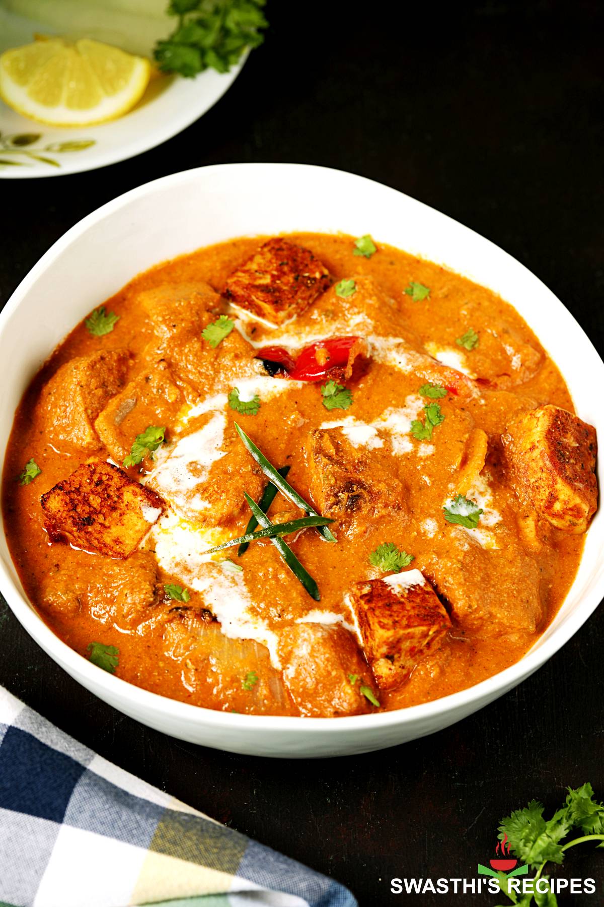 Tofu Tikka Masala Recipe (Restaurant Style) - Swasthi's Recipes