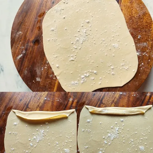 spread parotta dough 