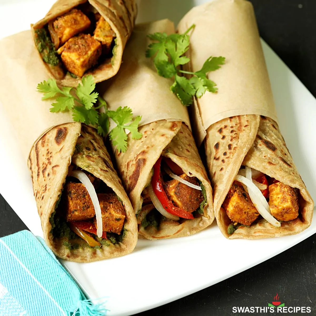 Paneer Kathi Roll Recipe