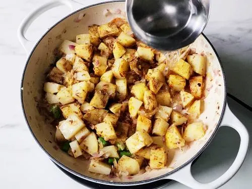 water to cook potatoes