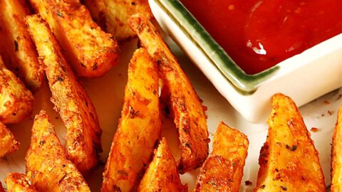 Potato Wedges Fried Baked