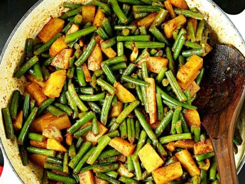 Green Beans and Potatoes - Aloo Beans