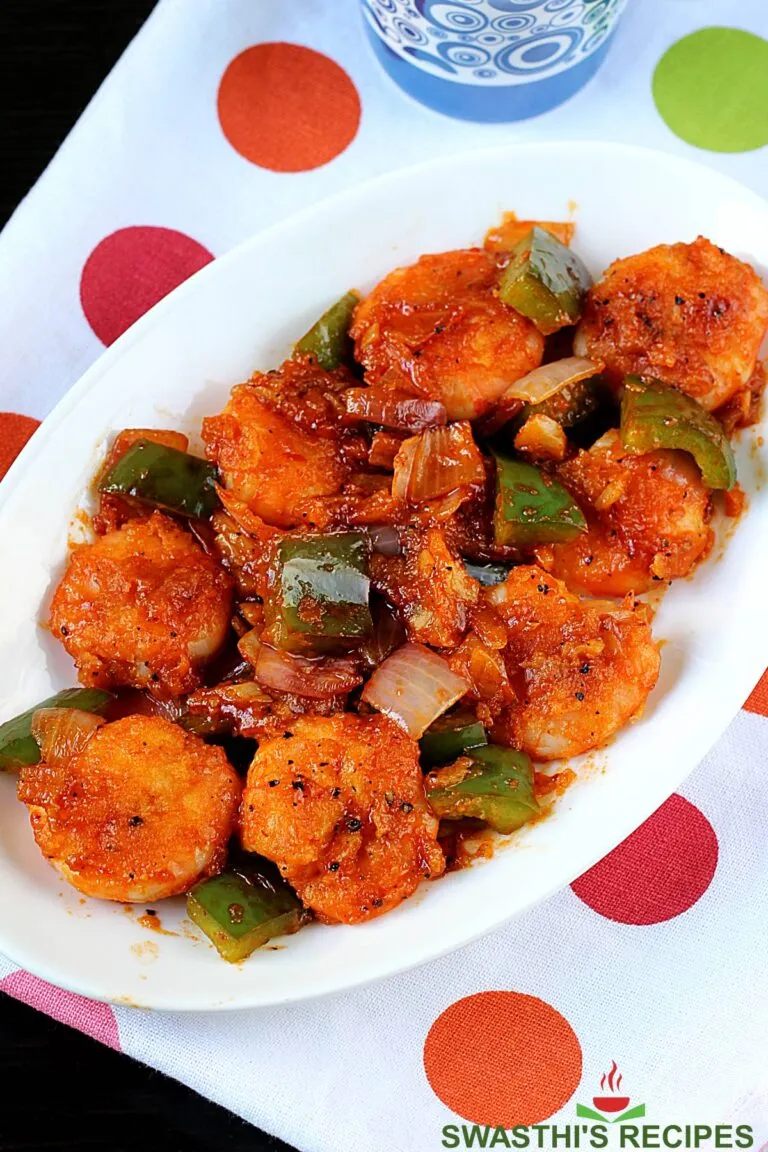 Chilli Prawns (Shrimp Manchurian)