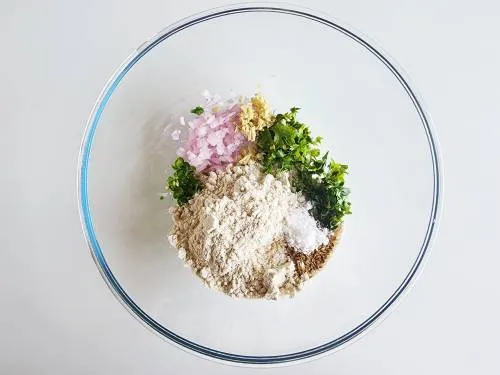 dry ingredients to make the batter