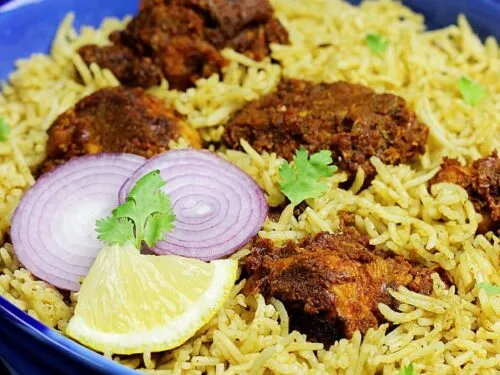 Chicken Fry Biryani (Kodi Vepudu Biryani)