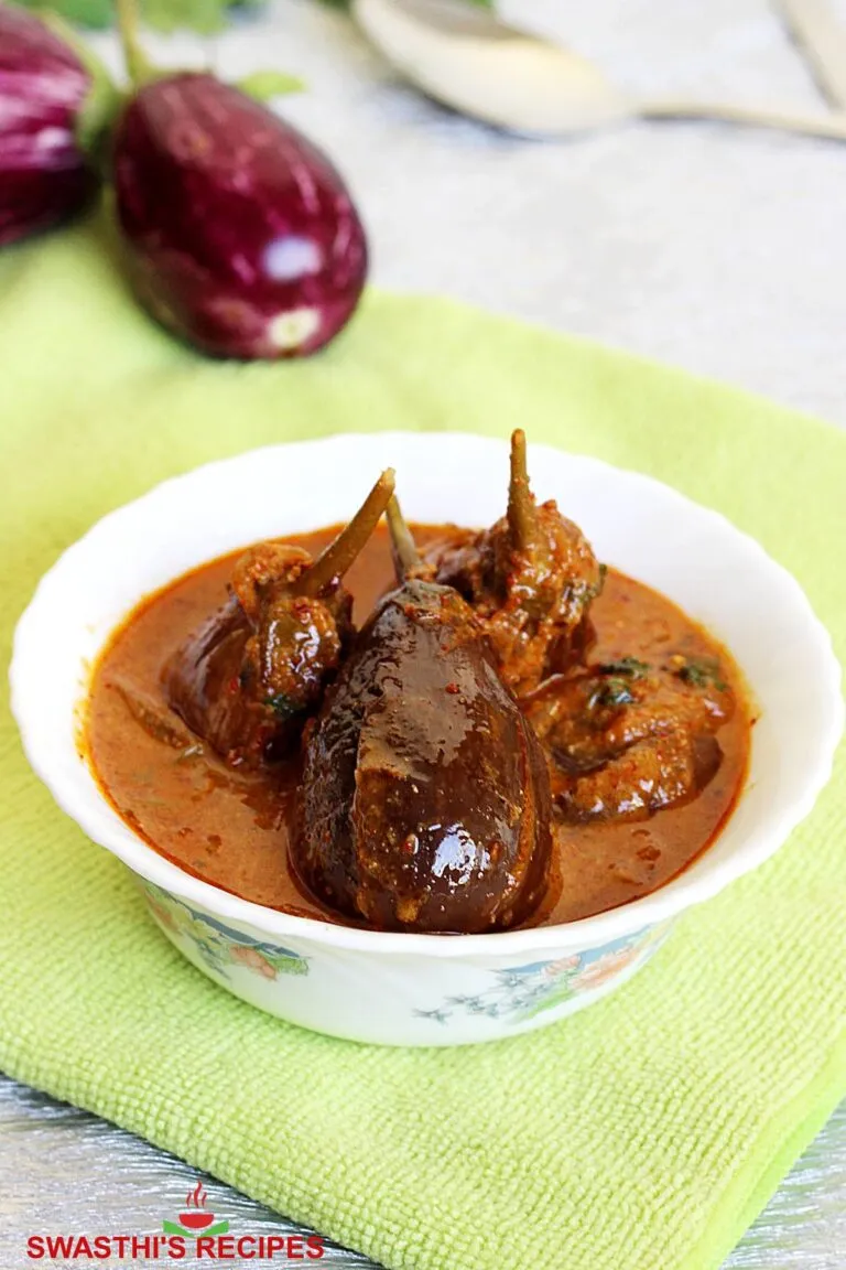 Gutti Vankaya Curry | Stuffed Brinjal Curry