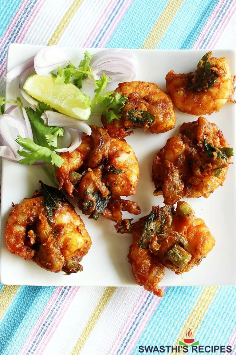 Shrimp Pakora (Shrimp Fritters) Indian Prawn Pakora